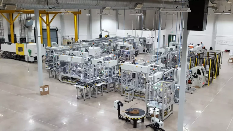 خط تولید نیمه‌اتوماتیک صنعتی